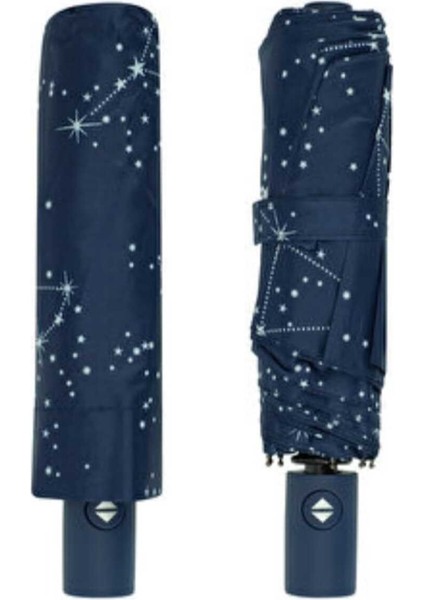 Lacivert Şemsiye, Tam Otomatik, Dayanıklı ve Şık Tasarım, Pratik Kullanım modelleri