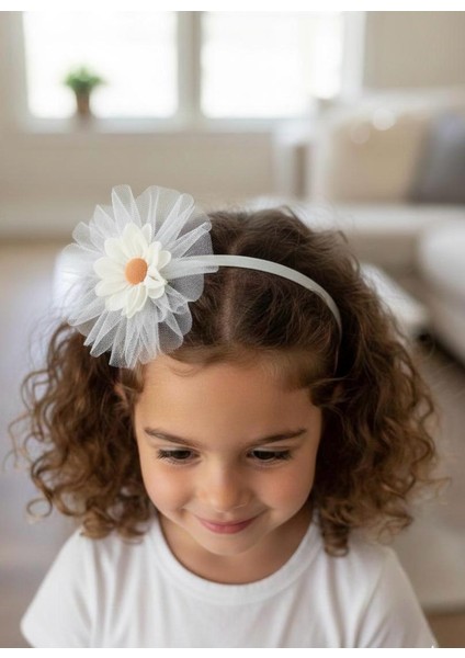 Papatya Çocuk Tül Taç