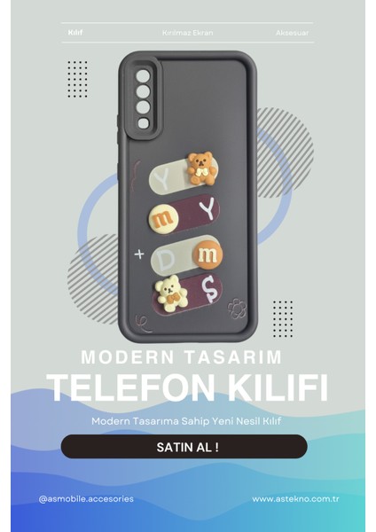 Samsung Galaxy A50 Uyumlu Kılıf Siyah Renk Ayıcık Figürlü 3D Kamera Korumalı Darbe Emici Yumuşak Silikon Kapak indirimleri