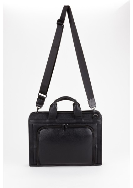 %100 Hakiki Deri Business Laptop & Evrak Çantası 14 Inç