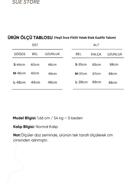 Yeşil Ince Fitilli Yelek Etek Kadife Takım indirimleri