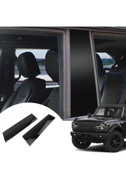 Araba B Sütun Destekleri Kapı Pencere Trim Kalıplar Ford Bronco Için Kazan Anti Stickers 2021 2022 2023 4 Kapı Aksesuarları (Yurt Dışından) modelleri
