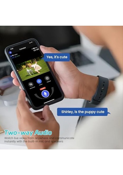 1080P Akıllı Kablosuz Video Kapı Zili Kamerası Akıllı Insan Tespiti ile Ev Güvenliği Gerçek Zamanlı Uyarı 2 4ghz Wi-Fi (Yurt Dışından) fırsatları