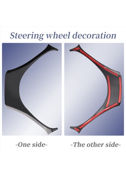 Toyota C-Hr Chr 2017 2018 Siyah Için Araba Direksiyon Simidi Paneli Garnitür Kapak Trim Aksesuarları (Yurt Dışından) fırsatları