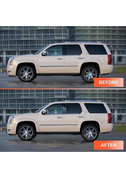 Araba Sütun Destekleri Kapı Pencere Trim Kalıpları Cadillac Escalade Için Anti Scratch Sticker 2007-2014 Aksesuarlar Parlak Siyah (Yurt Dışından) fırsatları