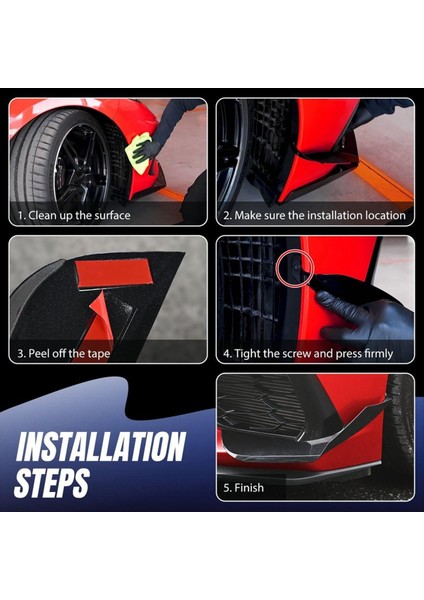 Corvette C8 Için Ön Yan Canard Kapak (Yurt Dışından) fırsatları