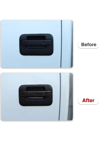 Araba Dış Kapı Kolu Kase Kapağı Kaplama Çıkartmaları Ford F150 2009-2014 Aksesuarlar Için Dekorasyon Yumuşak Karbon Fiber (Yurt Dışından) modelleri