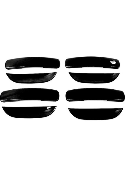 Dodge Charger Için 2011-2023 Dış Kapı Kolu Kapak Trim ve Kapı Kasesi Kapak Döşeme Aksesuarları Siyah 8 Pcs (Yurt Dışından)