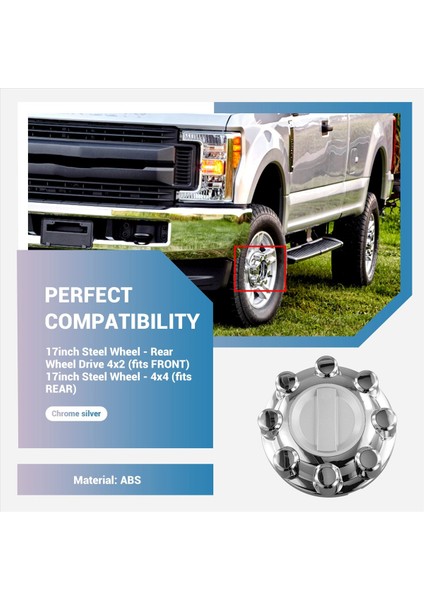 Tekerlek Merkezi Hub Kapağı HC3Z-1130-J HC3Z1130J Ford F-250 F-350 Süper Görev 2017-2022 (Yurt Dışından) indirimleri