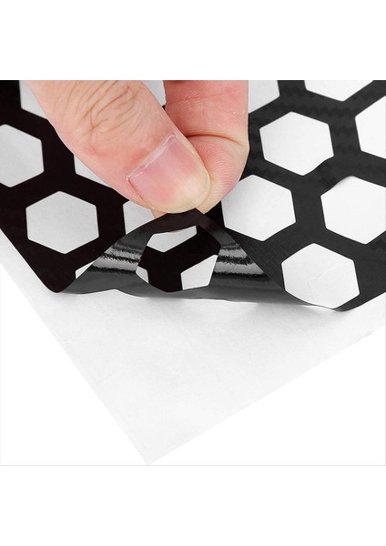 4x Araç Arka Kuyruk Işık Lamba Çıkartmaları Petek Tipi Çıkartma Karbon Fiber Stil 48 x 30CM (Yurt Dışından)