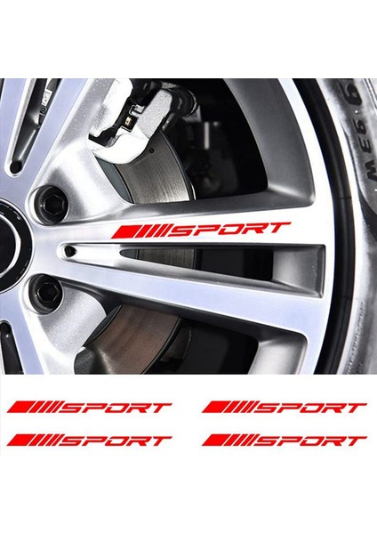 Sport Çıkartma Çıkartma Tekerlekleri Jantlar Yarış Araba Sticker Kendi Yapışkan Araba Kapısı Jantlar Tekerlek Göbek Çıkartma Aksesuarları 20PCS Kırmızı (Yurt Dışından) fiyatları