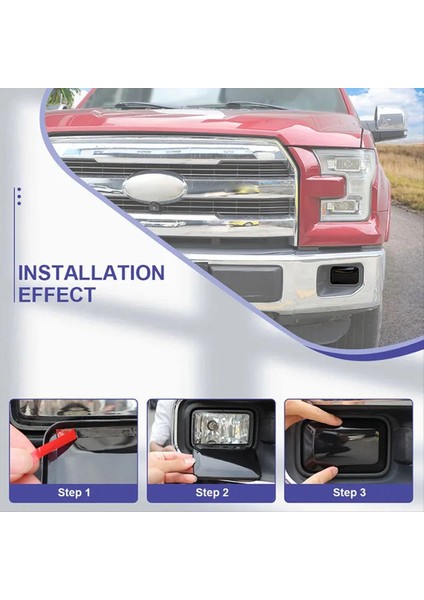 Füme Ön Sis Kapağı Kapağı Dekorasyon Trim Koruması Ford F150 2015-2020 Dış Aksesuarlar (Yurt Dışından) fiyatları