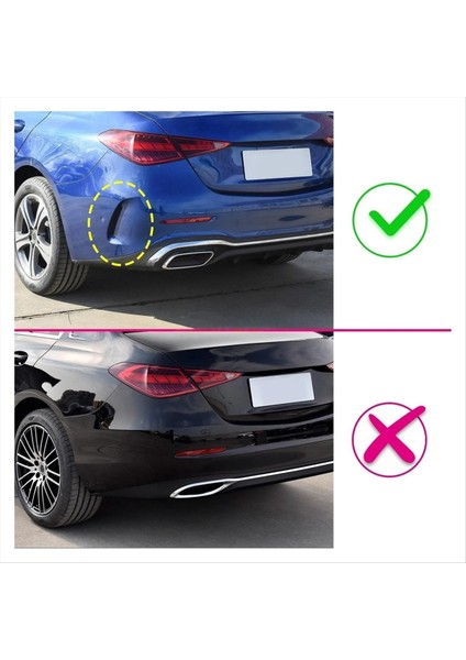 Arka Tampon Yan Sıçrama Spoiler Hava Outlet Kapak Trim Mercedes Benz C Sınıfı W206 2022-2024 Aksesuarlar A (Yurt Dışından) fırsatları