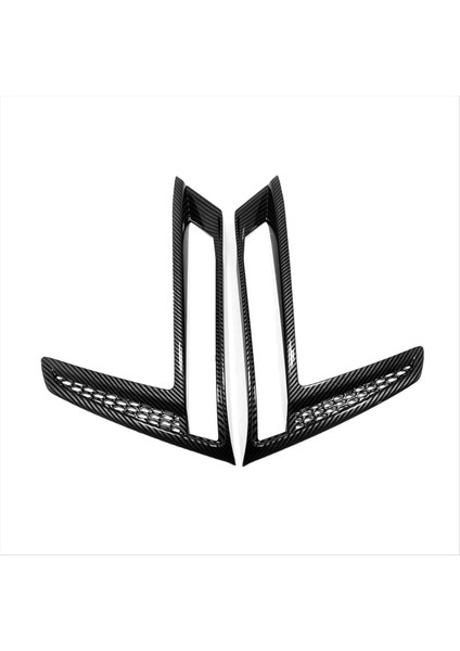 Honda Crv Cr -V 2023 2024 Araba Ön Sis Işık Lamba Kapak Dekor Dekor Aksesuarları - Abs Karbon Fiber (Yurt Dışından)