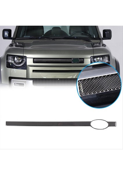 Land Rover Defender Için Karbon Fiber 90 110 130 2020-2024 Ön Tampon Merkezi Izgara Kapak Kaplama Iç Aksesuarları (Yurt Dışından) modelleri