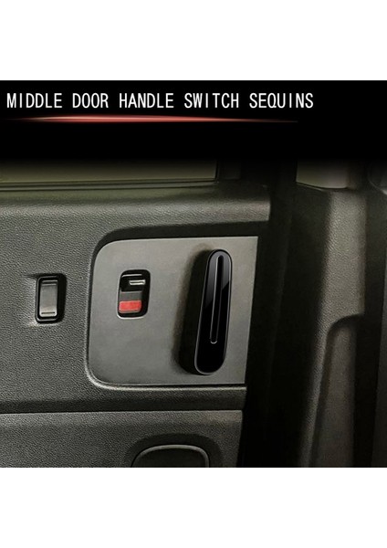 Honda Freed Hava Crosstar 2024 Için Araba Orta Kapı Kolu Anahtar Anahtarı Çıkartması Kapı Kolu Kaplama Parlak Siyah (Yurt Dışından) fiyatları