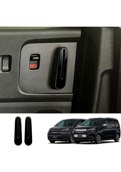 Honda Freed Hava Crosstar 2024 Için Araba Orta Kapı Kolu Anahtar Anahtarı Çıkartması Kapı Kolu Kaplama Parlak Siyah (Yurt Dışından) modelleri