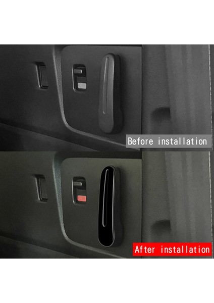 Honda Freed Hava Crosstar 2024 Için Araba Orta Kapı Kolu Anahtar Anahtarı Çıkartması Kapı Kolu Kaplama Parlak Siyah (Yurt Dışından) indirimleri