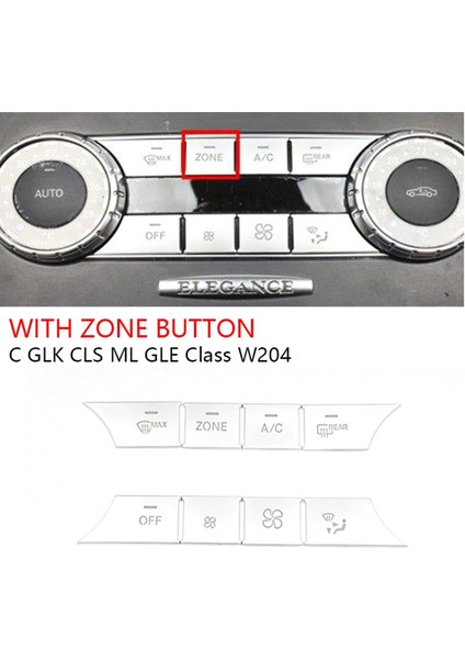 16PCS Ac Dash Düğmeleri Kapak Medya Hacim Düğmeleri Mercedes Benz C Glk Cls ml Gle W204 Için Kapak Çıkartmaları (Yurt Dışından) fiyatları