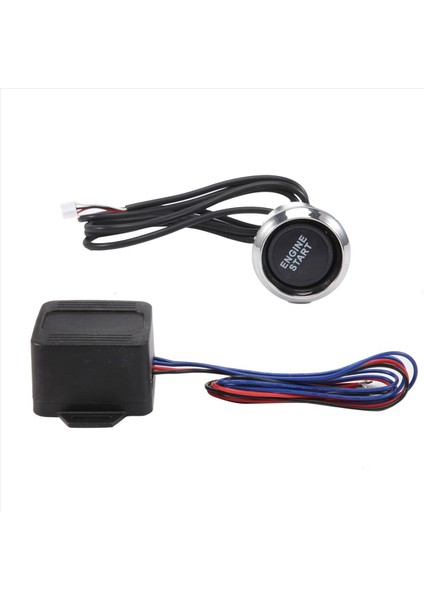 Araç Motoru Için Evrensel Push Düğmesi Anahtarı Ateşleme Başlangıç Kiti Mavi LED Araç Kontrol Eangine Işığı (Yurt Dışından) fiyatları