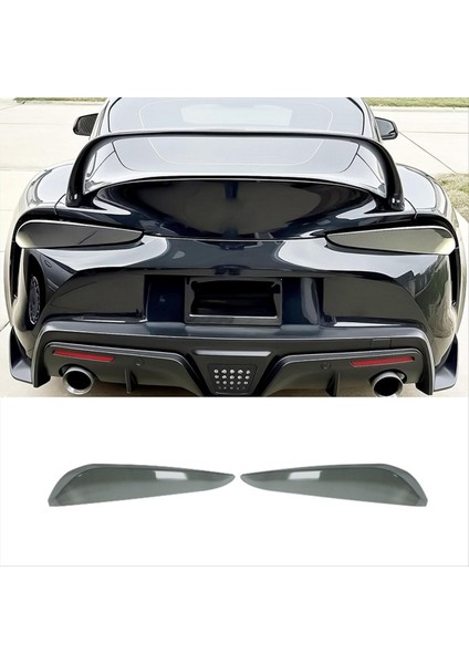 Toyota Supra Için Araba Arka Lamba Kapağı gr A90 A91 Mk5 2019-2024 Füme Arka Lamba Kabuk Kapağı Trim Koruma Aksesuarları (Yurt Dışından) modelleri