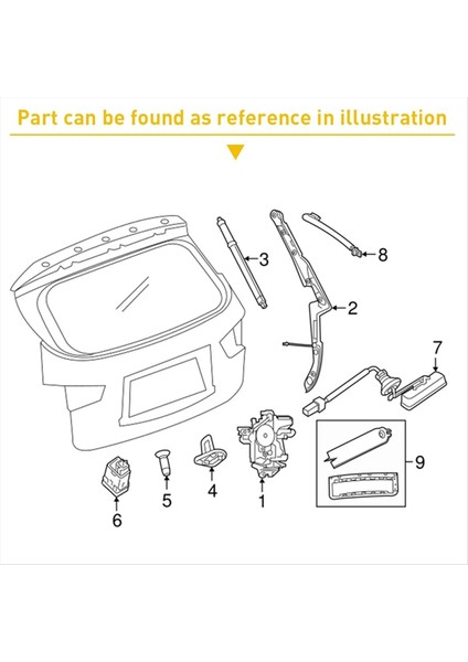 Subaru Forester Için Arka Bagaj Anahtarı Anahtarı Gövde Kapak Sensörü Anahtarı Xv Impreza Tribeca 63270-FJ000 (Yurt Dışından) fiyatları