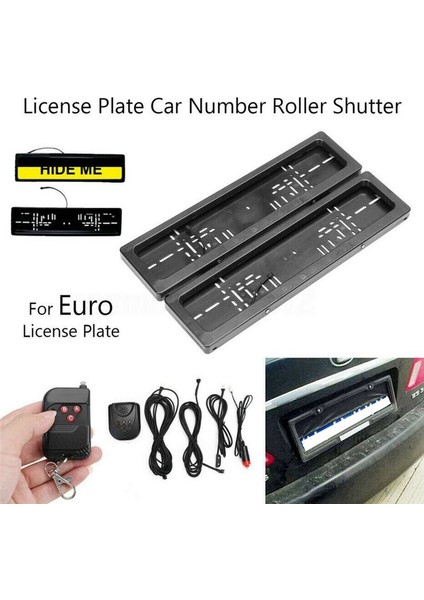 Ab Plaka Plaka Plaka Plaka Deklanşı Araç Numarası Silindir Kapağı Uzaktan Kapak Gizli Deklanşör Çerçevesi 2 Pcs (Yurt Dışından) fiyatları