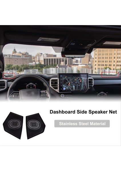 Gösterge Tablosu Yan Hoparlör Toyota Tundra / Sequoia Için Tomper 2022-2024 Iç Aksesuarlar (Yurt Dışından) fiyatları