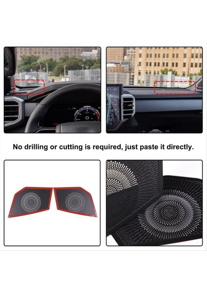 Gösterge Tablosu Yan Hoparlör Toyota Tundra / Sequoia Için Tomper 2022-2024 Iç Aksesuarlar (Yurt Dışından) fırsatları