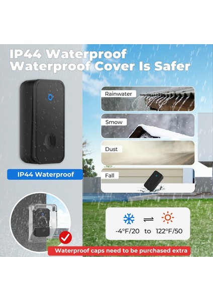 Kendi Powered Kablosuz Kapı Zili Yok Çocuklar Için Pil Su Geçirmez Kapı Zili Yaşlı Arayan 2 Düğme 2 Alıcı Ingiltere Fiş (Yurt Dışından)