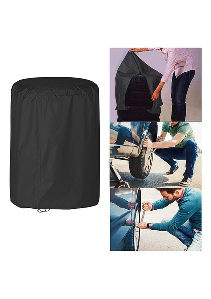 2x Su Geçirmez Evrensel Lastik Torbası Kapağı Tekerlek Kapağı Yedek Araba Lastik Kapağı Römork Karavan Için Toz Koruması (Yurt Dışından) modelleri