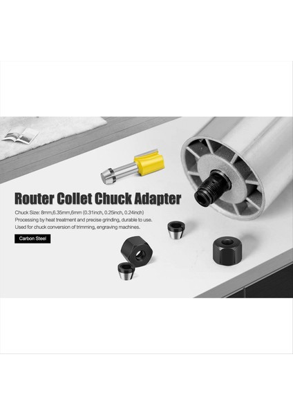 6/6 35/8mm Somun Gravürlü Kırpma Makinesi Yönlendirici Bit Adaptörü Elektrikli Yönlendirici Freze Kesici Accessorie (Yurt Dışından) modelleri