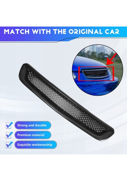 96-98 Honda Civic Ej/ek Jdm Type R Için Araba Karbon Fiber Örgü Ön Kaput Izgara Izgarası (Yurt Dışından) indirimleri