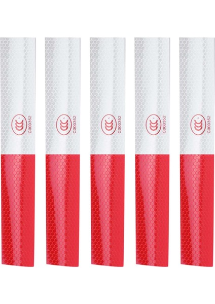 10 Adet Araba Kamyonu Yansıtıcı Altıgen Nokta Baskılı Çıkartma Kırmızı Gümüş Ton (Yurt Dışından) indirimleri