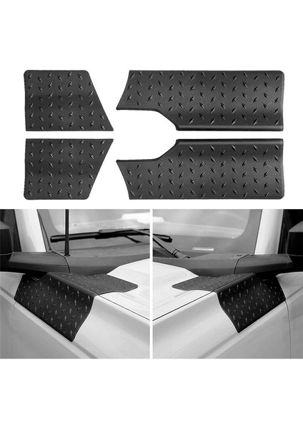 Ford Bronco Için 2021 2022 2023 Cowl Vücut Zırhı Yan Köşe Koruma Kapak Aksesuarları Köşe Koruma 4 Pcs Siyah (Yurt Dışından) fiyatları