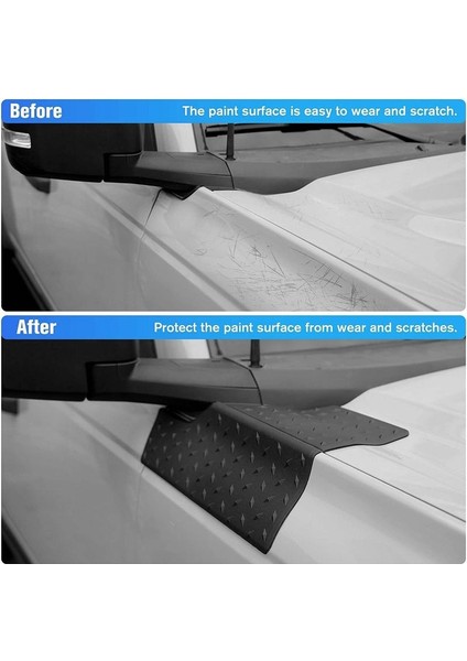 Ford Bronco Için 2021 2022 2023 Cowl Vücut Zırhı Yan Köşe Koruma Kapak Aksesuarları Köşe Koruma 4 Pcs Siyah (Yurt Dışından) modelleri