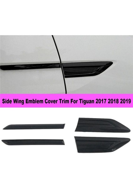 4pcs Yan Kanat Amblem Kapağı Trim Çıkartmaları Araba Dış Stil Yan Kanat Çamurluğu Için Vw Tiguan 2017 2018 2019 (Yurt Dışından) fırsatları