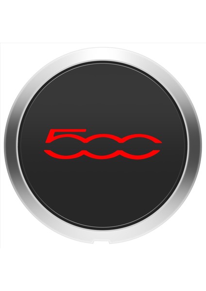 Fiat Için 133MM Hubcap 500 Tekerlekler Merkez Hub Kapakları 68078419AC 68078421AC Toz Kapak 51884863 Kırmızı (Yurt Dışından)