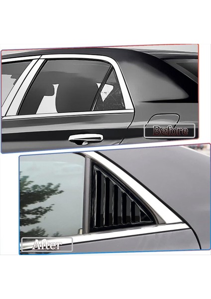 Chrysler Için Arka Cam Panjur Kapağı 300C 2011-2021 Yan Pencere Deklanşı Kapağı Trim Dış Aksesuarlar B (Yurt Dışından) modelleri