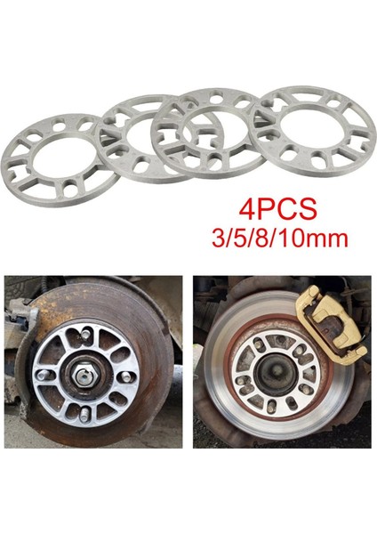 4pcs Alüminyum Tekerlek Ara Parçaları Şimler Plaka Otomatik Tekerlek Aralayıcıları 3mm 4X100 4X114 3 5X100 5X108 5X114 3 5X120 (Yurt Dışından) fiyatları