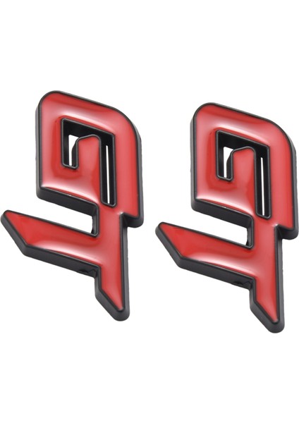 2x 3D Gt Logo Araba Sticker Ford Mustang Focus Için Moda Dekor Sticker 2 3 Fiesta Ranger Mondeo Mk2 Kırmızı+Siyah (Yurt Dışından)