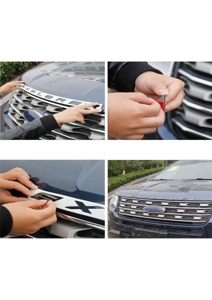 Explorer Araba Emblem Ön Davlumbaz Emblem 3D Harfler Explorer Sticker Ford 2011-2019 Explorer (Gümüş) (Yurt Dışından) fırsatları