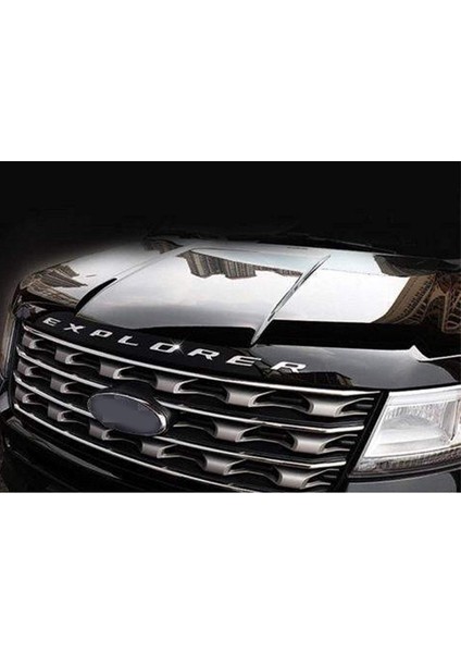Explorer Araba Emblem Ön Davlumbaz Emblem 3D Harfler Explorer Sticker Ford 2011-2019 Explorer (Gümüş) (Yurt Dışından) indirimleri