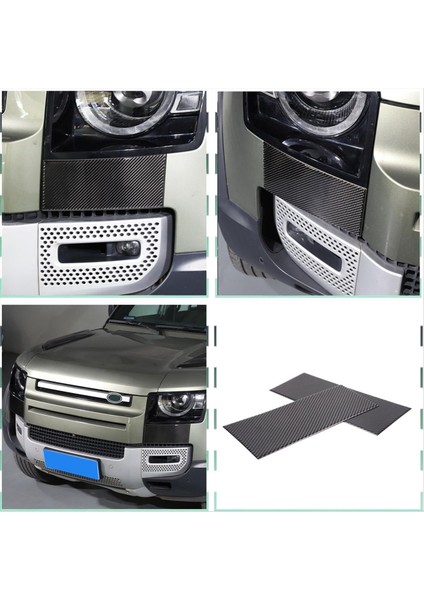 Land Rover Defender Için Karbon Fiber 90 110 130 2020-2024 Far Alt Panel Kapak Trim Dış Aksesuarlar (Yurt Dışından) fırsatları