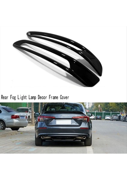 Araba Arka Sis Lamba Dekor Çerçeve Kapağı Süs Dekoratif Çıkartma Dış Aksesuarları Honda Civic 11 Gen 2022 (Yurt Dışından) fiyatları