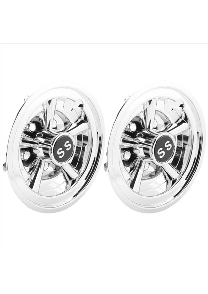 2pcs 8inch Ss Golf Arabası Tekerleği Kapaklar 5 Konuşulmuş Tasarım Hub Kapağı Için Golf Arabaları Için Kulüp Arabası Ezgo Yamaha (Yurt Dışından) modelleri
