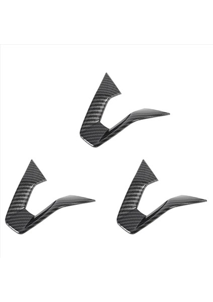 Chevrolet Onix 2019-2021 Için 3x Karbon Fiber Araba Direksiyon Kapağı Kaplama Aksesuarları (Yurt Dışından)