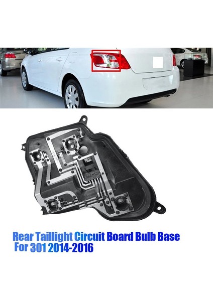 Sağ Arka Kuyruk Lambası Devre Kartı Ampul Tabanı Peugeot 301 2014-2016 Araba Freni Arka Lamı Soket Taban Taban Yok Ampul (Yurt Dışından) modelleri