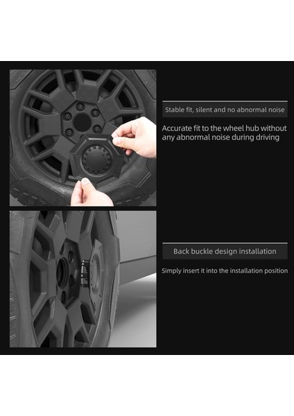 Tekerlek Merkezi Göbek Kapakları Tesla Cybertruck 2024 Aksesuarlar Için Kapak Pas Dayanıklı Çıkarılabilir Orta Tekerlek Kapağı (Yurt Dışından) indirimleri