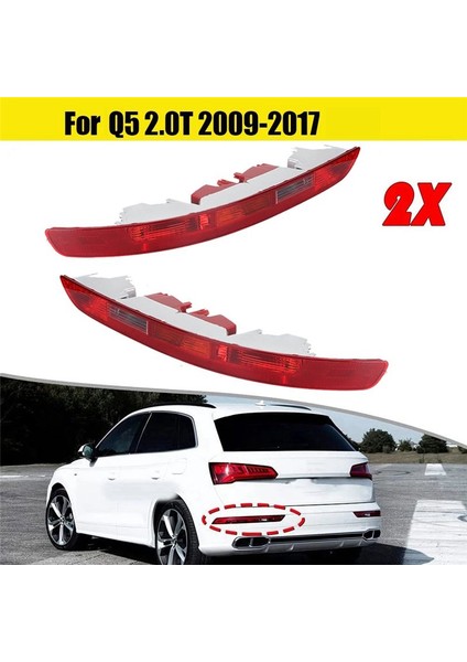 1paır Audi Için Arka Tampon Lambası Muhafazası Q5 2 0t 2009-2017 Araba Arka Lamba Dönüş Sinyalleri Fren Lambası Kapağı (Lamba Olmadan) (Yurt Dışından) fiyatları